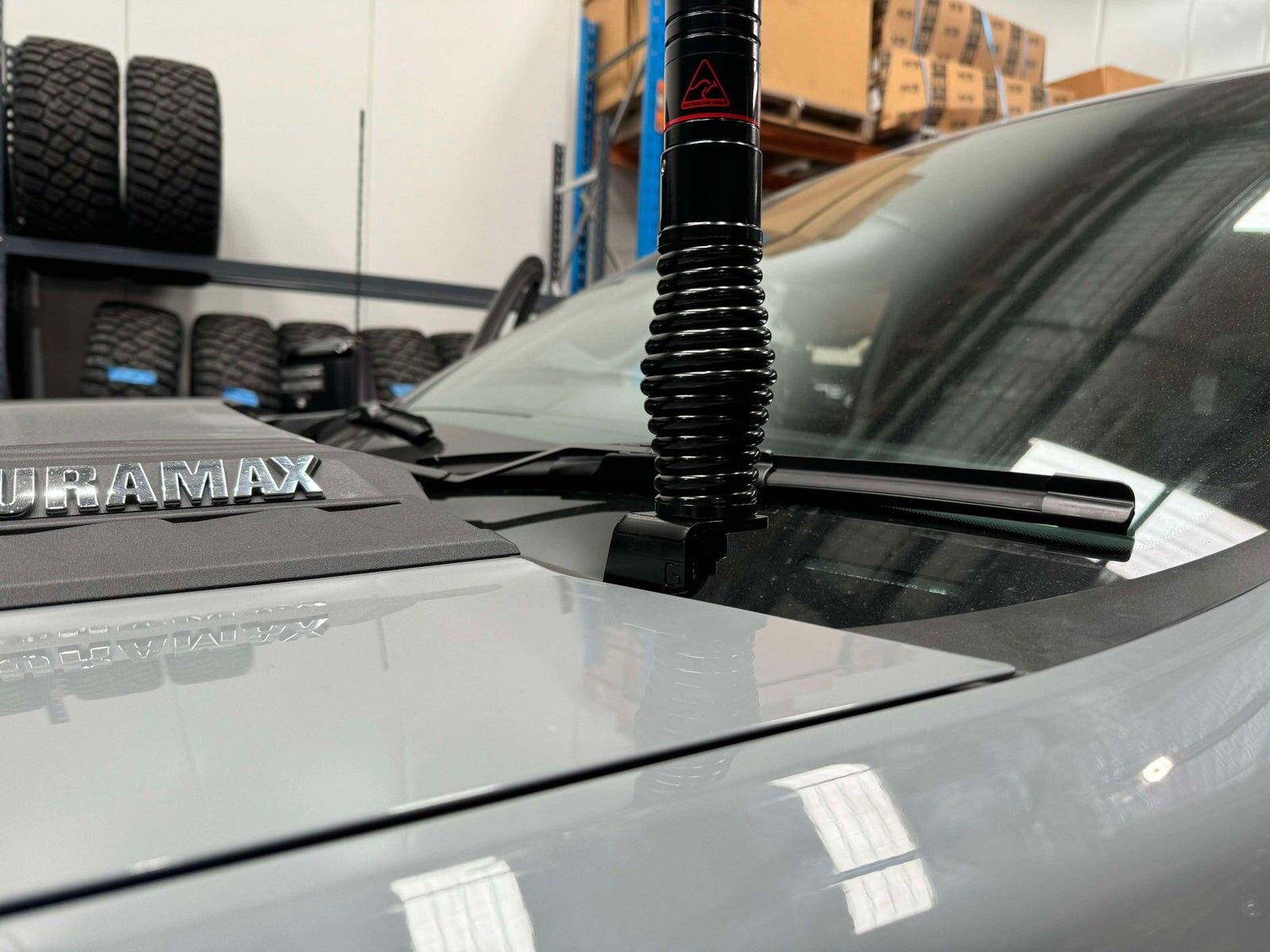 GMF 180P-BB UHF Antenna Bonnet Bracket To Suit Chevrolet (GM) Silverado 2500 2024+ Passenger Side