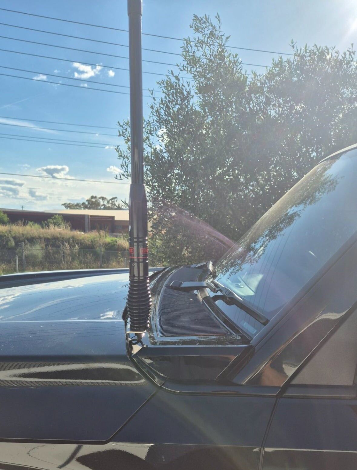 GMF 230P-BB UHF Antenna Bonnet Bracket To Suit Toyota Prado 250 and Lexus GX550 2024+ Passenger Side