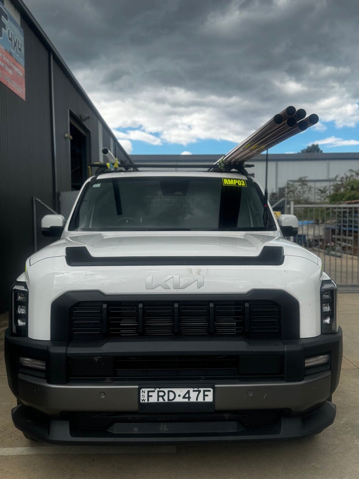 GMF 263P-BB UHF Antenna Bonnet Bracket To Suit Kia Tasman Passenger Side