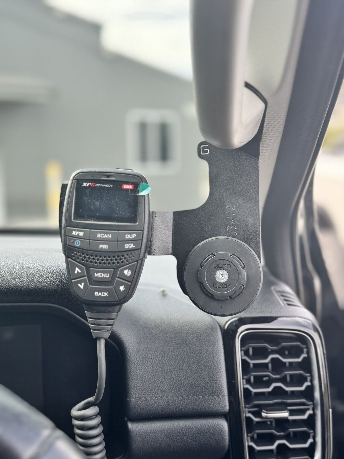 GMF 4003-PH-D Phone and UHF Handpiece Holder To Suit Ford Ranger RA 2022+