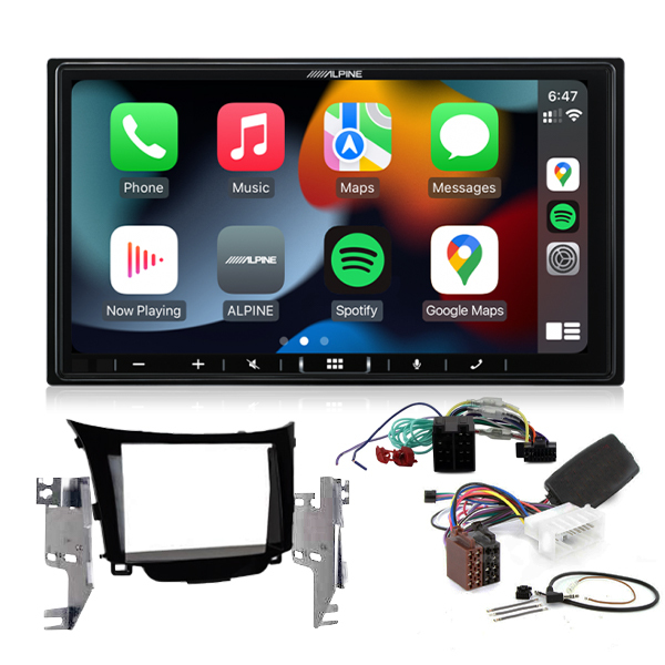 Head Unit Upgrade Package with Alpine iLX-407A To Suit Hyundai i30 2012-2017 GD01 & GD02