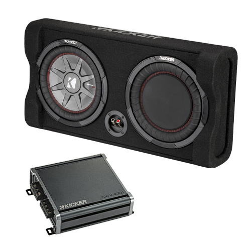 Kicker 10" Subwoofer & Mono Amplifier Car Audio Package