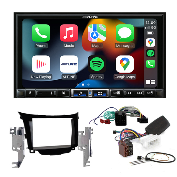 Advanced Wireless Head Unit Upgrade Package with Alpine ILX-507A To Suit Hyundai i30 2012-2017 GD01 & GD02