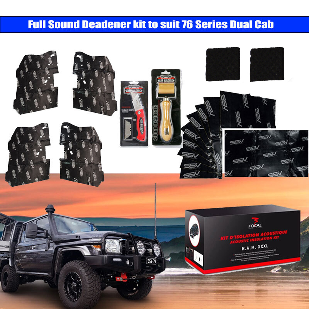 Full Sound deadener kit to suit 76 Series Dual Cab