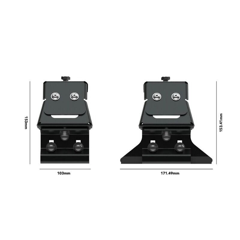 Alu-Cab Gutter Mount Feet Wide (Set of 2) A-GUT-FEET-WD