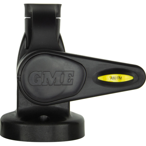 GME ABL015B Single Swivel Round Antenna Base - Suit AW36xx whips - Black
