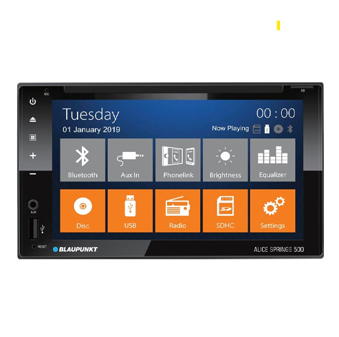 Blaupunkt AliceSprings500 6.2" DVD CD Bluetooth Phone Mirroring Via USB