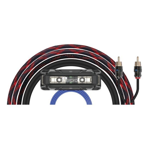 Aerpro AOFC28: 2CH / 8AWG OFC AMP INSTALL KIT MAXCOR