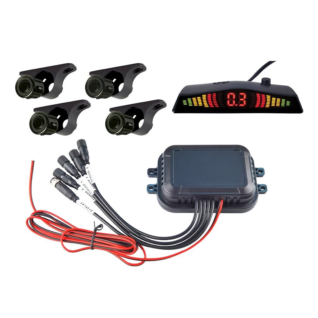 Autobacs APS401TD 12/24V 4 Sensor Truck Parking Sensor System with Display
