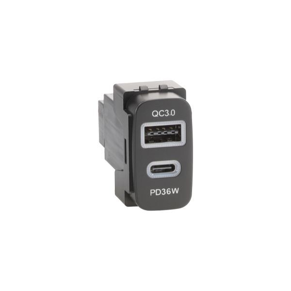 Aerpro APUSBMT4 USB-C PASSTHROUGH AND USB CHARGE SOCKET TO SUIT MITSUBISHI 19.5MM X 36.5MM