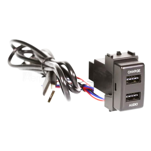 Aerpro APUSBNS2  APUSBNS2 Dual USB charge & sync to suit Nissan 21mm x 36mm