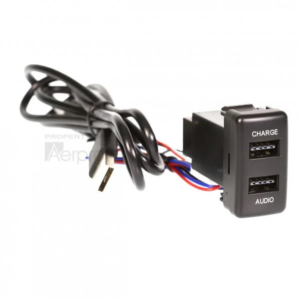 Aerpro APUSBTO2 Dual USB charge / sync to suit various Toyota vehicles