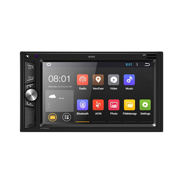 Axis AX1860NAV 12/24V 6.2” ANDROID MULTIMEDIA SYSTEM with WAZE Navigation & Wi-Fi