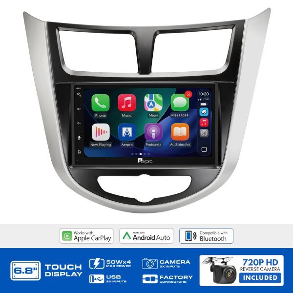 Aerpro AX8074KV 6.8" MULTIMEDIA RECEIVER TO SUIT HYUNDAI ACCENT (2016-2020)