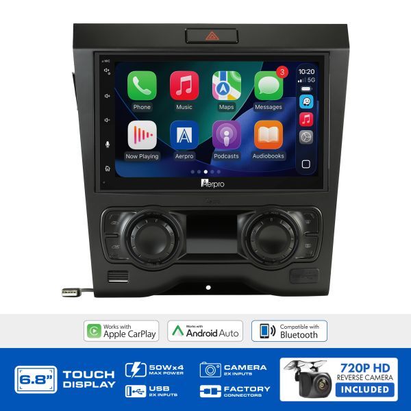 Aerpro AX9355BK 6.8" MULTIMEDIA RECEIVER TO SUIT HOLDEN VE SERIES 1 (SINGLE ZONE) (2006-2011)