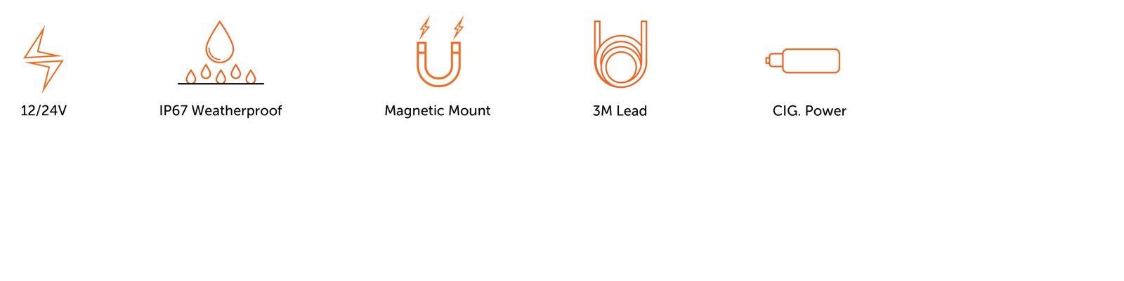 Crossfire B56M Slim LED Beacon Magnetic Mount