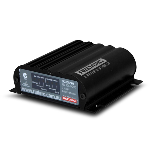 Redarc BCDC1220 Battery Charger 3 Stage 20A 9V-32V In 12V Out