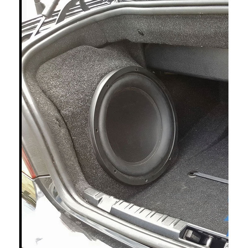 Custom Boot Side Fibreglass 12″ Subwoofer Enclosure To Suit BMW E88 Convertible 