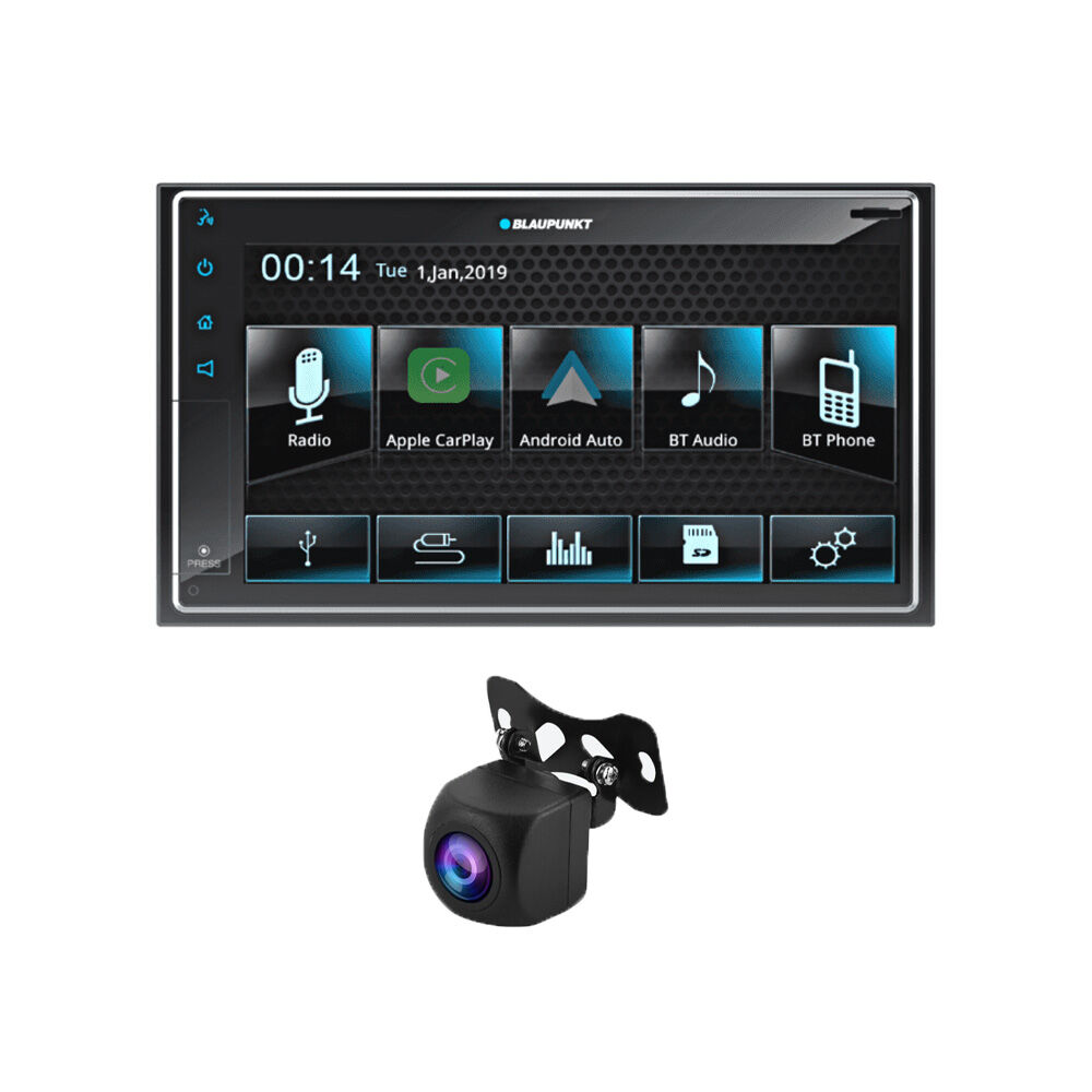 Blaupunkt BP800PLAY Dakota 6.8" Apple Carplay/Android Auto/FM/Bluetooth Receiver with bonus reverse camera