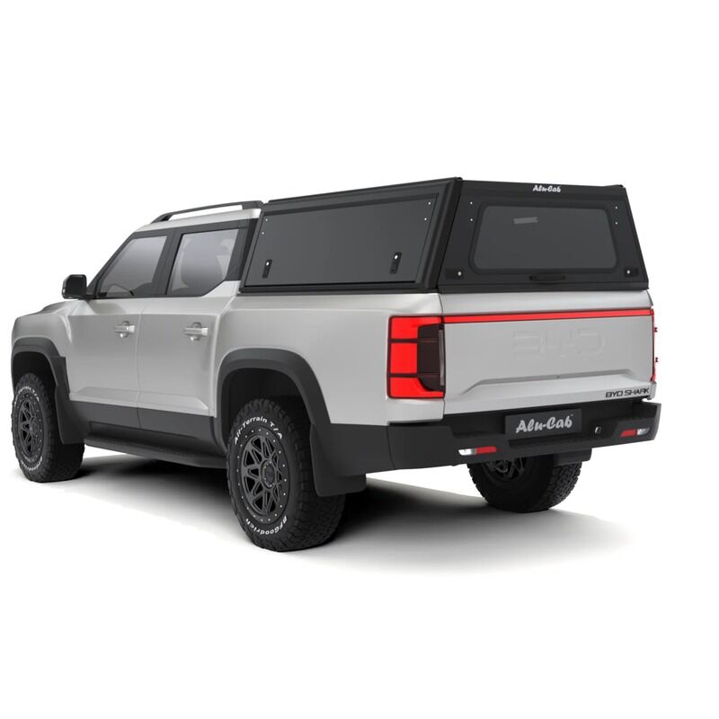 Alu-Cab Explorer Canopy To Suit BYD Shark 6 Dual Cab Smooth Finish C-D-BYD24-E-BS