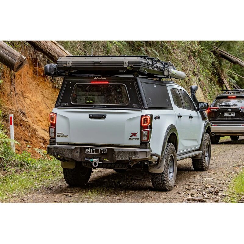 Alu-Cab Explorer Canopy To Suit Isuzu D-Max & Mazda BT-50 2020+ Smooth Finish / Extra Cab / With Front & Rear Window C-X-IZ20-E-BS