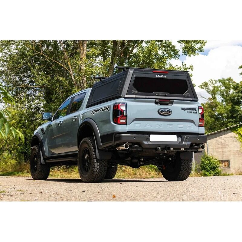 Alu-Cab Contour Canopy To Suit Ford Next Gen Ranger & Super Duty With Windows / Dual Cab C2-D-FR22-B-W