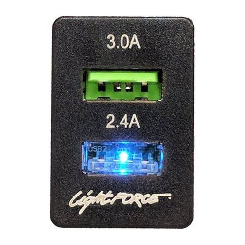 Lightforce CBUSBTY2 Dual USB to suit Toyota/Holden