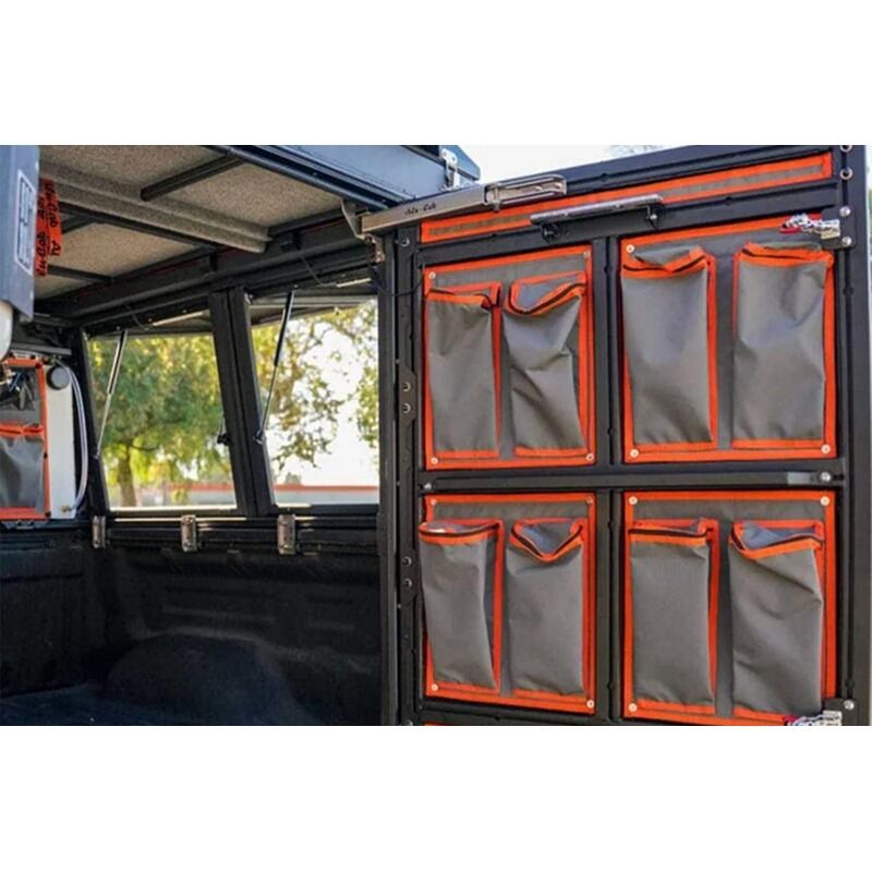 Alu-Cab Canvas Bags at Rear Door American Truck CC-A-CANRD-FS