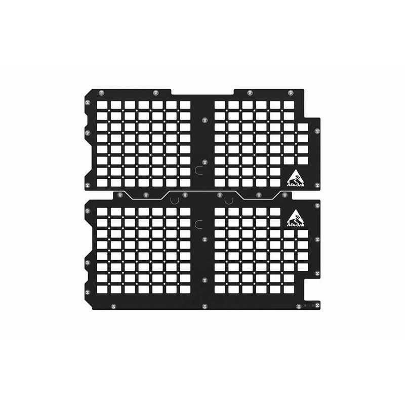 Alu-Cab Camper Rear Door Molle Plates Dual/Extra Cab / Bottom Only CC-A-MP-RD-B