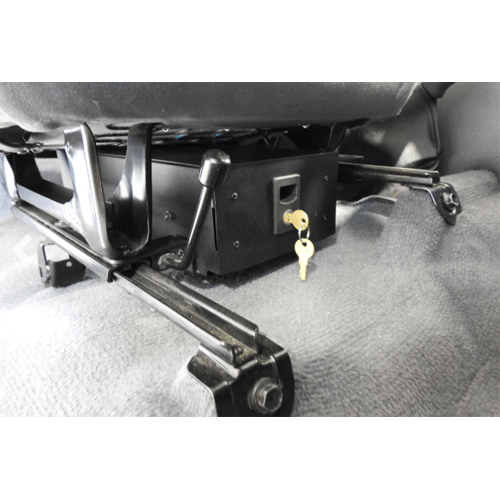 Lockable storage drawers to suit the front seats of the 79 Dual Cab and 76 Wagon Landcruisers (Pair)