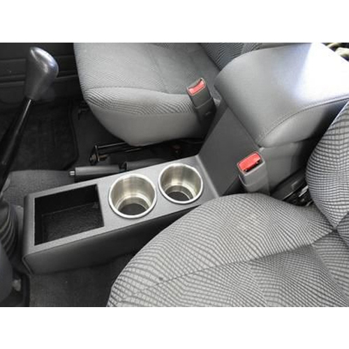 Centre console with 2 cup holders and coin tray To Suit 79 Dual & 76 Wagon