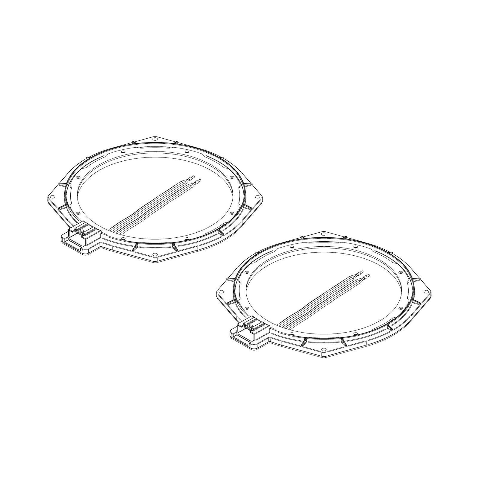 HELIX FlexMount CFMK200 BMW.1S - 8" Polymer-Metal Subwoofer Adapter To Suit BMW & Mini | Pair
