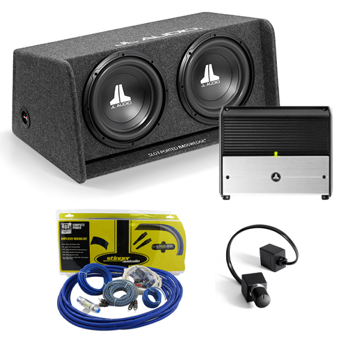 JL Audio CP212W0-2 Dual 12W0v3 Ported Subwoofer With Amplifier XD600/1V2
