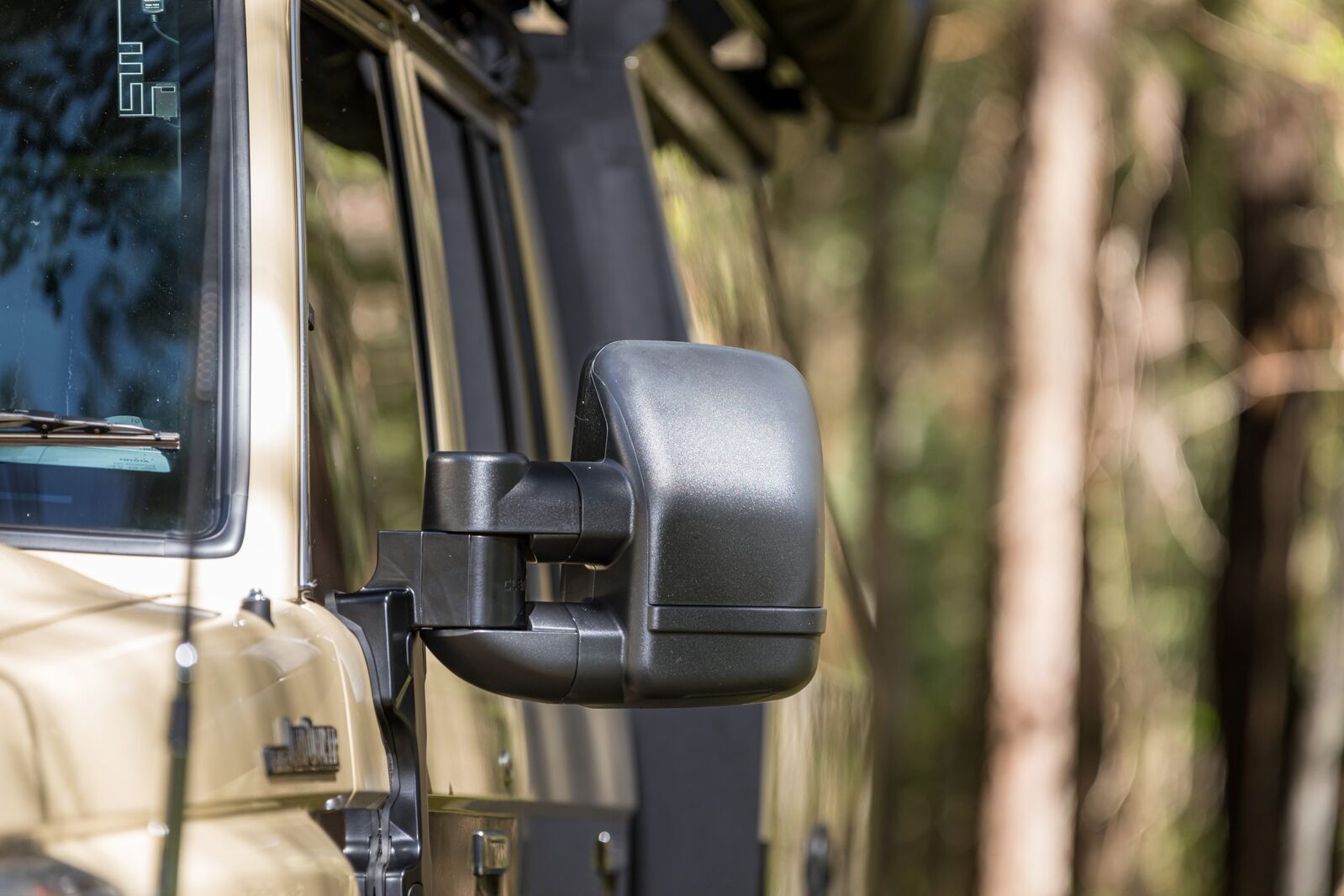 Clearview Towing Mirrors Next Gen, Pair, Power-Fold, Electric, Power Upgrade Kit, Black To Suit Toyota LandCruiser 70 Series Sep 2023 On