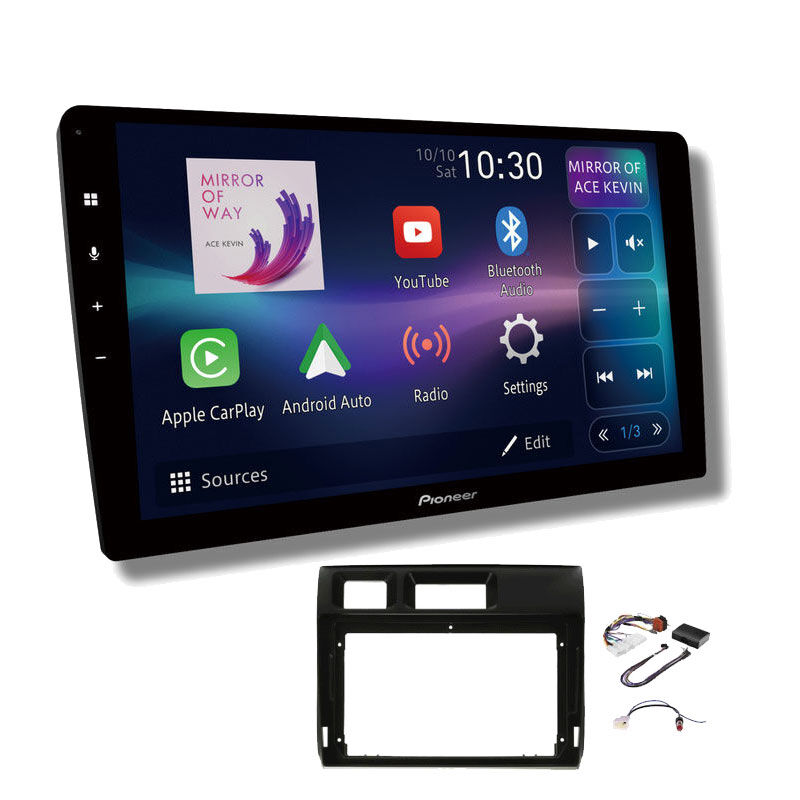 Pioneer DMH-AP6850BT 9" head unit & Aerpro  AKTO35 Installation Kit to suit Toyota Landcruiser 2023- 70 Series