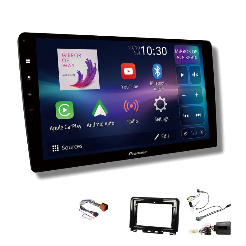 Pioneer DMH-AP6850BT 9" head unit & Aerpro AKSU4 Installation Kit to suit SUZUKI Jimny 2018-2024