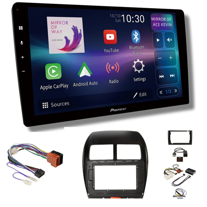Pioneer DMH-AP8850BT 10" head unit & Aerpro AKMB14 to suit Mitsubishi ASX 2010-2019