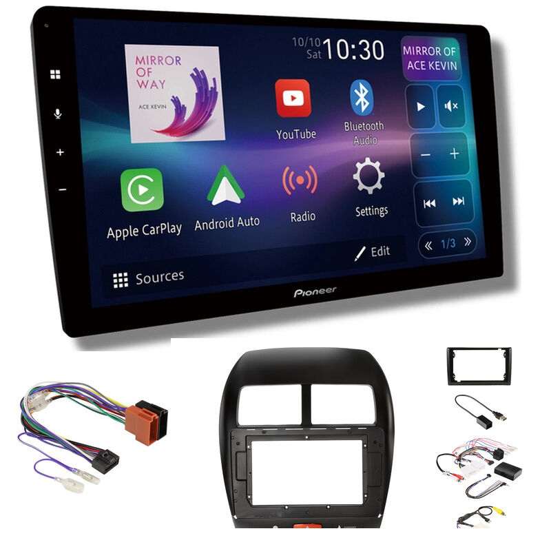 Pioneer DMH-AP8850BT 10" head unit & Aerpro AKMB15 to suit Mitsubishi ASX 2010-2014
