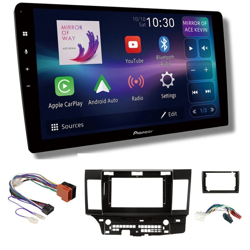 Pioneer DMH-AP8850BT 10" head unit & Aerpro AKMB24 to suit Mitsubishi Lancer 2007-2013