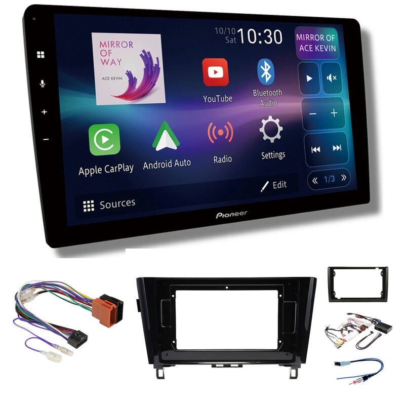 Pioneer DMH-AP8850BT 10" head unit & Aerpro AKNI17 to suit Nissan Qashqai 2014-2021 / Nissan X-Trail 2014-2022