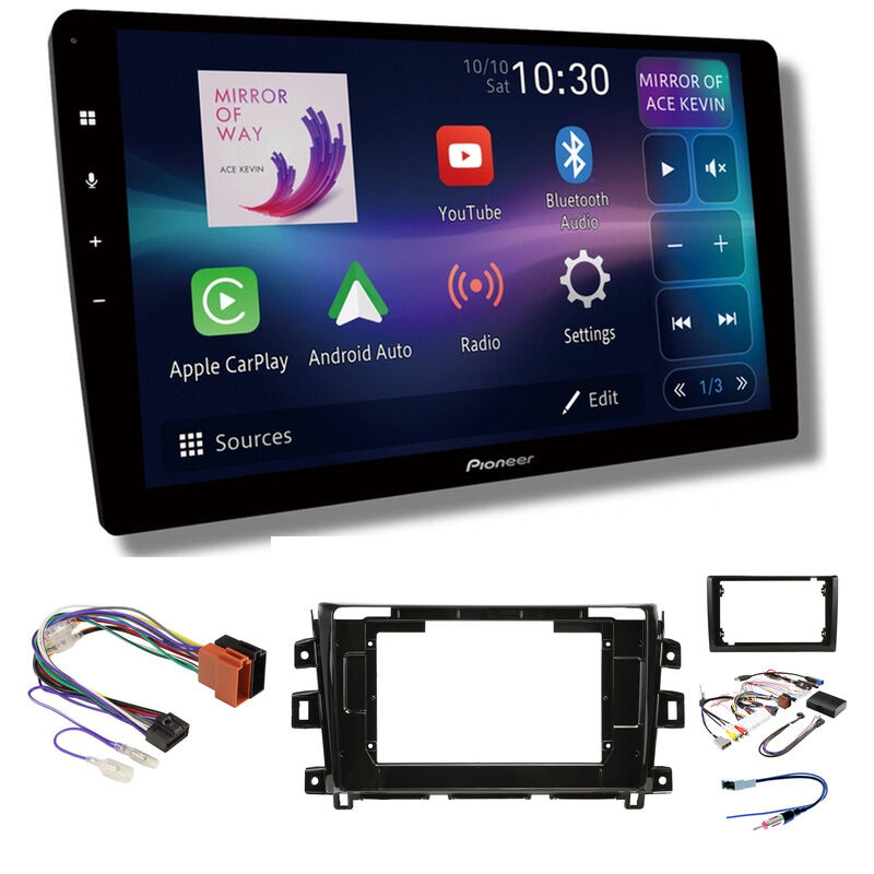 Pioneer DMH-AP8850BT 10" head unit & Aerpro AKNI3 to suit Nissan Navara 2015-2020