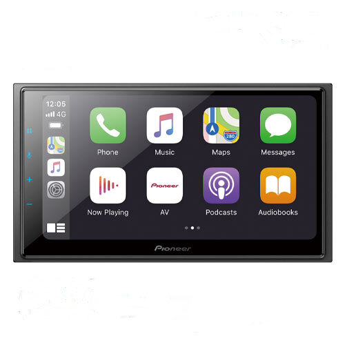 Pioneer DMH-Z6350BT Capacitive Touch-screen “Short Chassis” Multimedia player with Apple CarPlay, Android Auto & Alexa Built In.