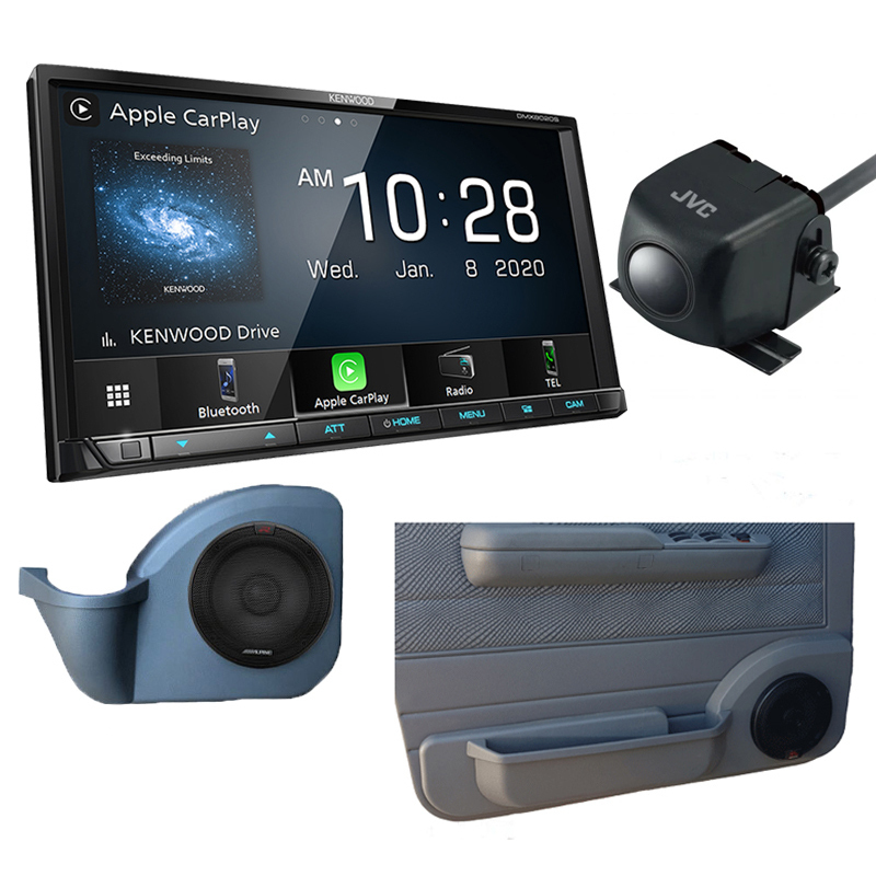 Kenwood DMX8020S Digital Media Player with Door Pods to suit 79 Series and Alpine Type R Speakers