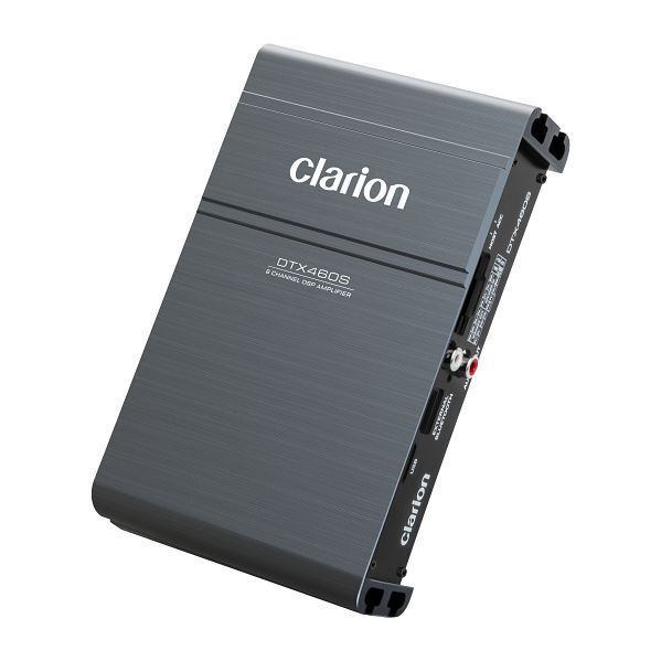 Clarion DTX460S 6-Channel DSP Car Amplifier with 31-Band EQ and High-Resolution Processing