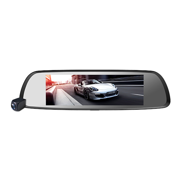Axis DVR1905K DVR 6.86" Rearview Mirror Kit with Dual Front & Rear Camera DVR Recording