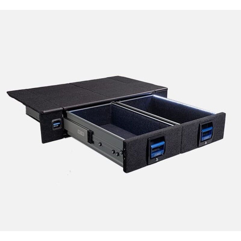 MSA 4x4 E930A-LC76-COM To Suit LandCruiser 76 Series Double Storage Drawer System