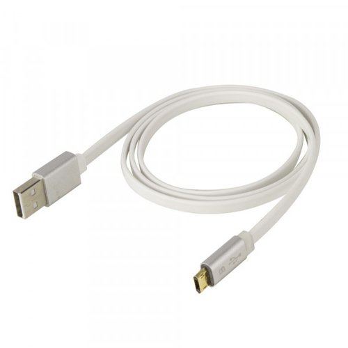 Scosche FlatOut LED 0.9m Charge & Sync Cable with LED Indicator for Micro USB devices - White