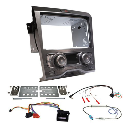 AERPRO FP9450GK Double din install kit to suit Holden commodore ve series 1 dual zone climate control gunmetal grey