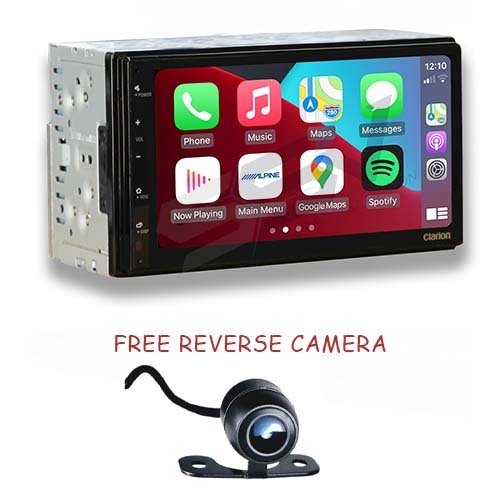 Clarion FX450 Apple Carplay/Android Auto Head unit with Free Reverse Camera