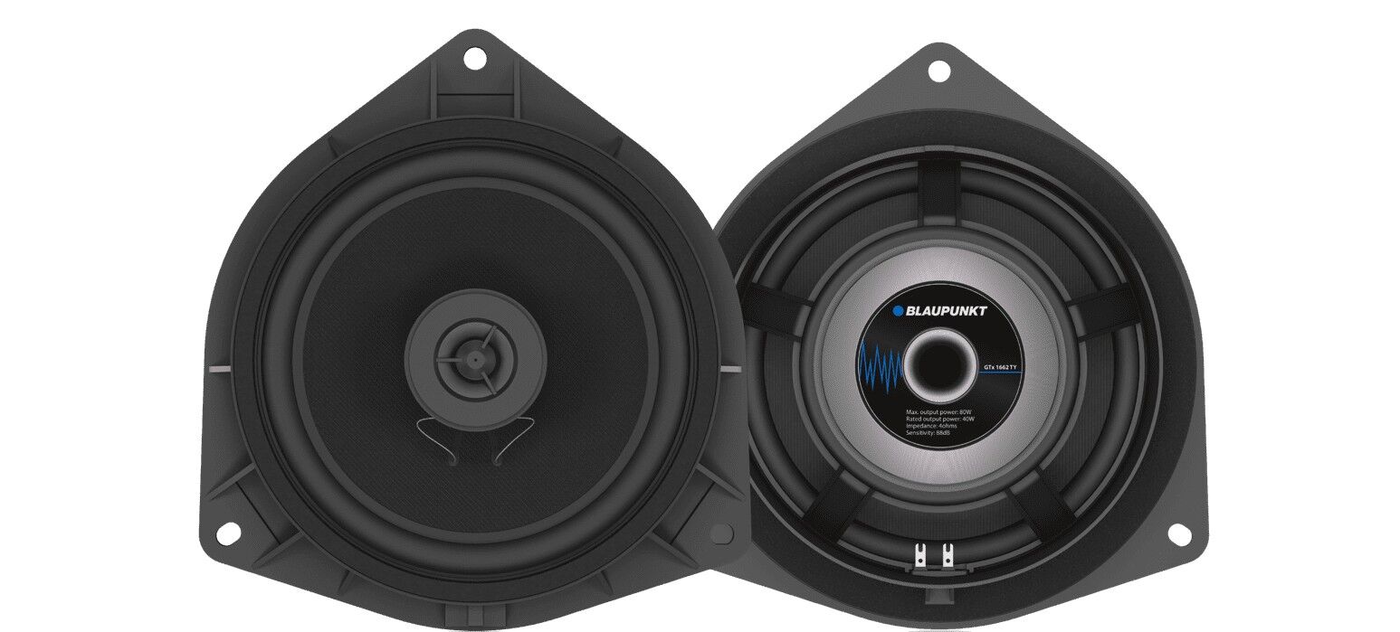 Blaupunkt GTX1662TY 6.5" Toyota Plug & Play 2-Way Coaxial Speakers